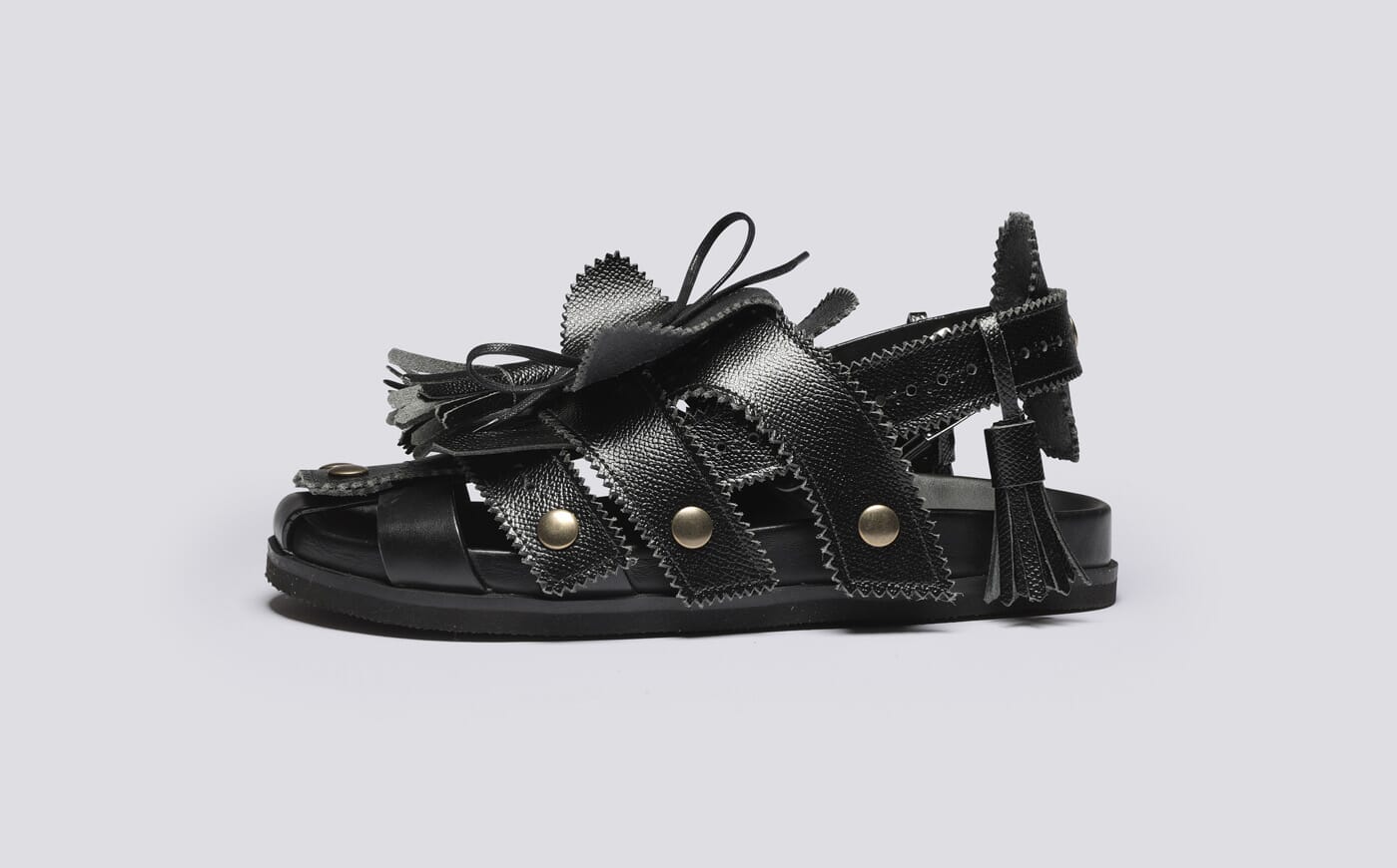 Craig Green x Grenson Q | Women's Black Leather Sandal