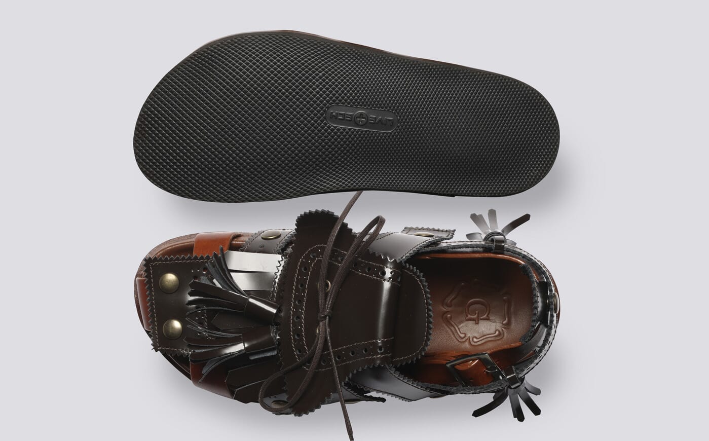 Craig Green + Grenson Q | Women's Brown Leather Sandal