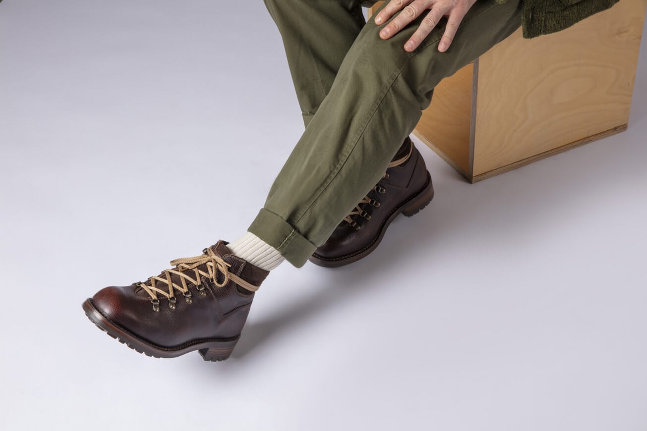 Herbie | Men's Brown Leather Alpine Vintage Veldt Boot | Grenson Herbie | Men's Brown Leather Alpine Vintage Veldt Boot | Grenson