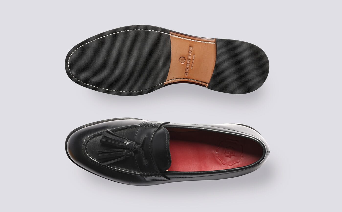 Frank | Mens Loafers in Black Leather | Grenson