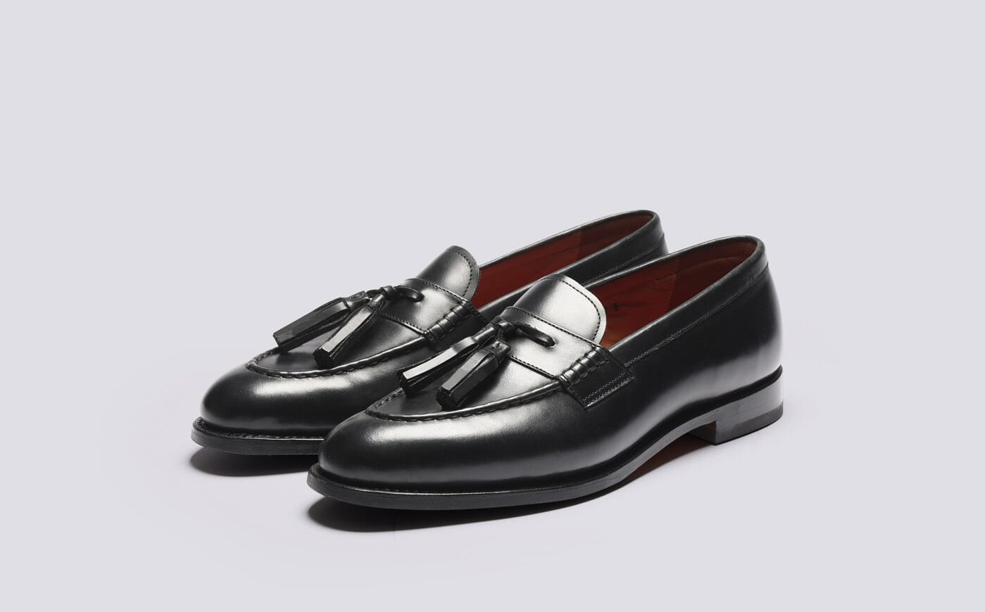 Frank | Mens Loafers in Black Leather | Grenson