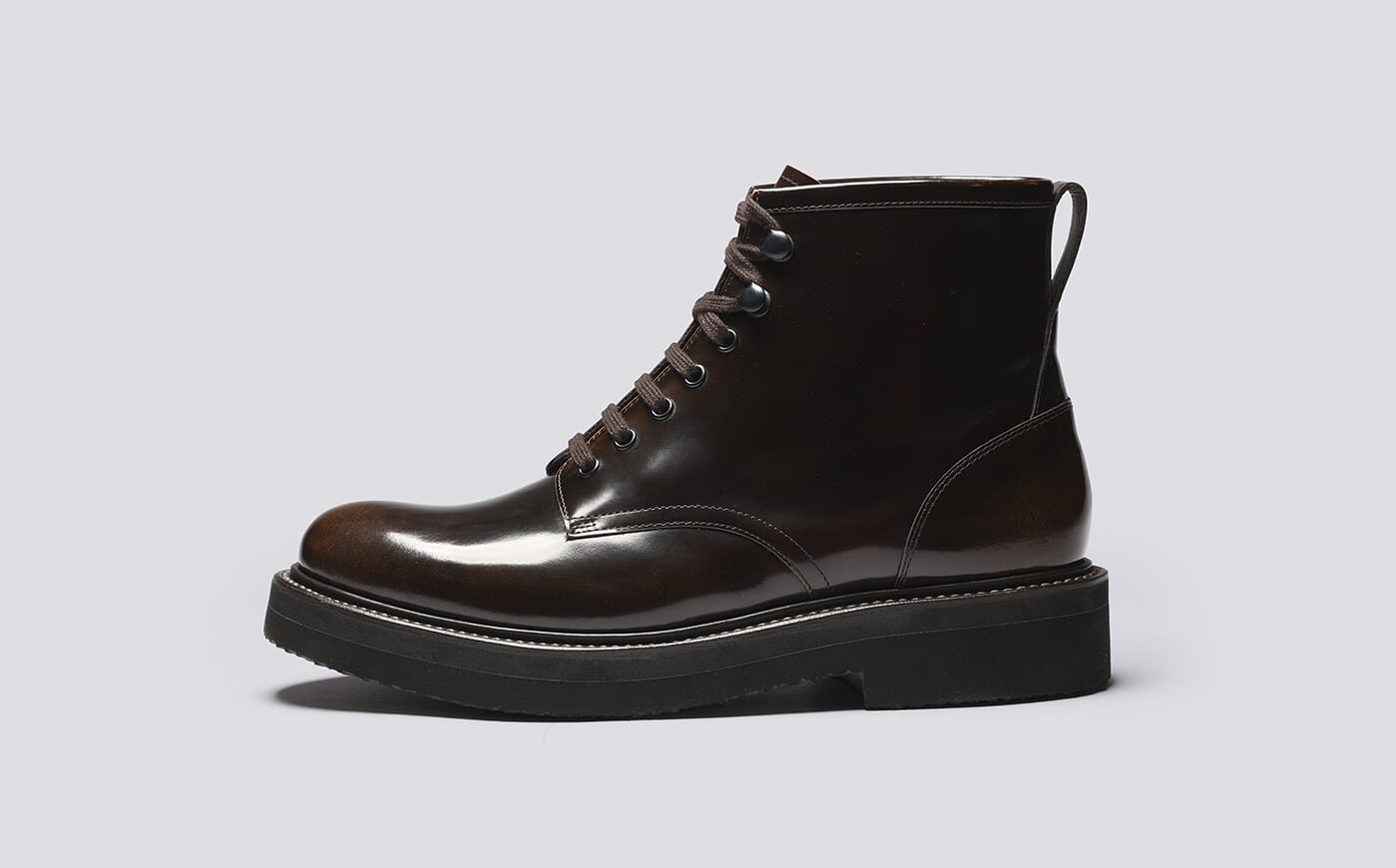 Alan | Mens Boots in Brown Rub Off Leather | Grenson