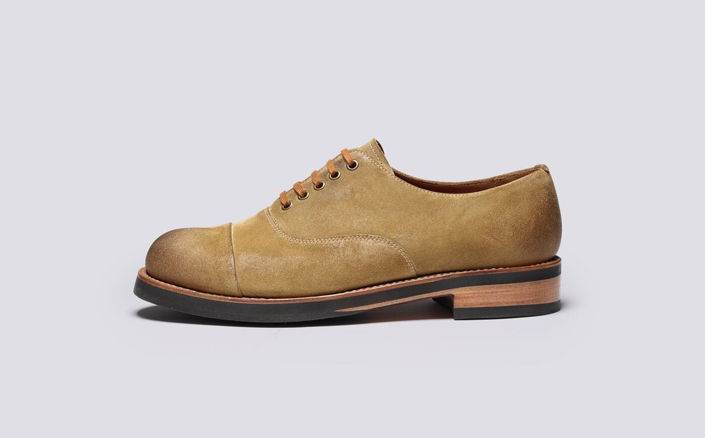 Grenson Men\'s Tan Suede Oxfords Benny | Mens Shoes in Tan Suede | Grenson main image 4