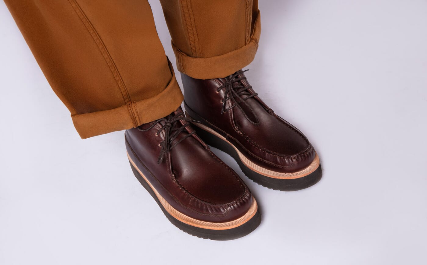 Roman | Men's Handsewn Leather Moccassin Chukka Boot | Grenson