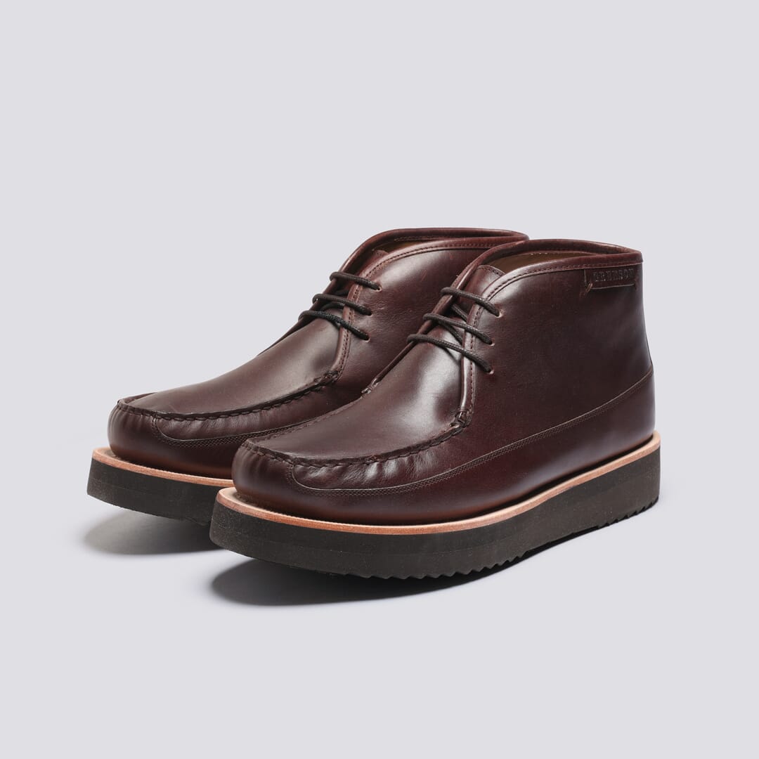 Roman | Men's Handsewn Leather Moccassin Chukka Boot | Grenson