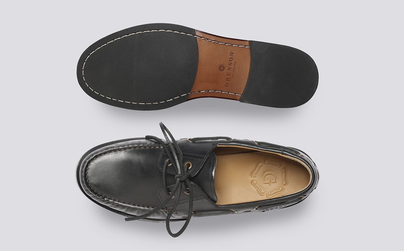 Claude | Men's Handmade Leather Moccasin on Leather Sole | Grenson