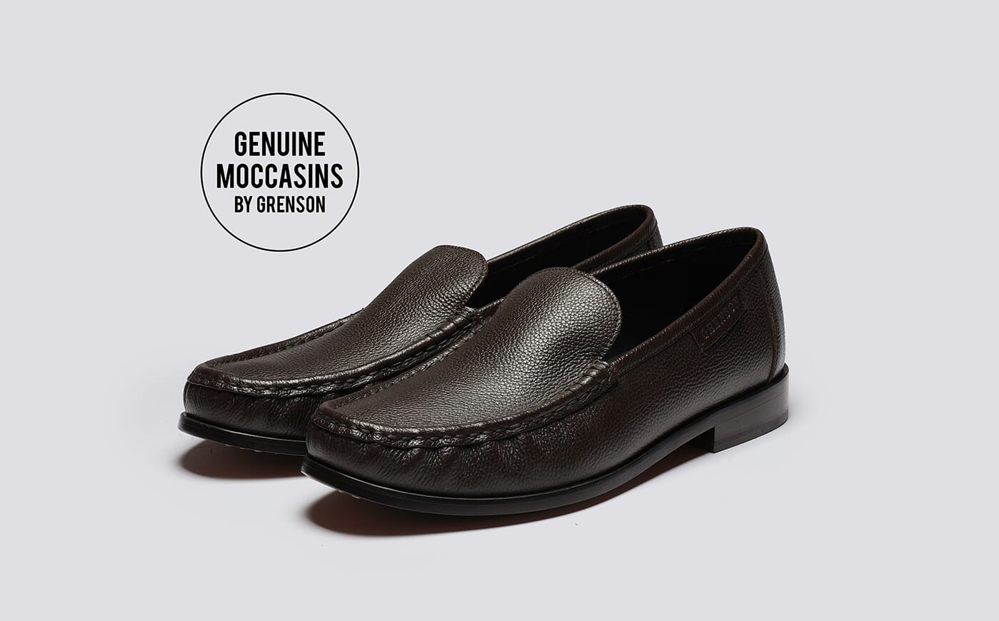 Norma | Women's Handsewn Moccasin in Soft Black Leather on Leather