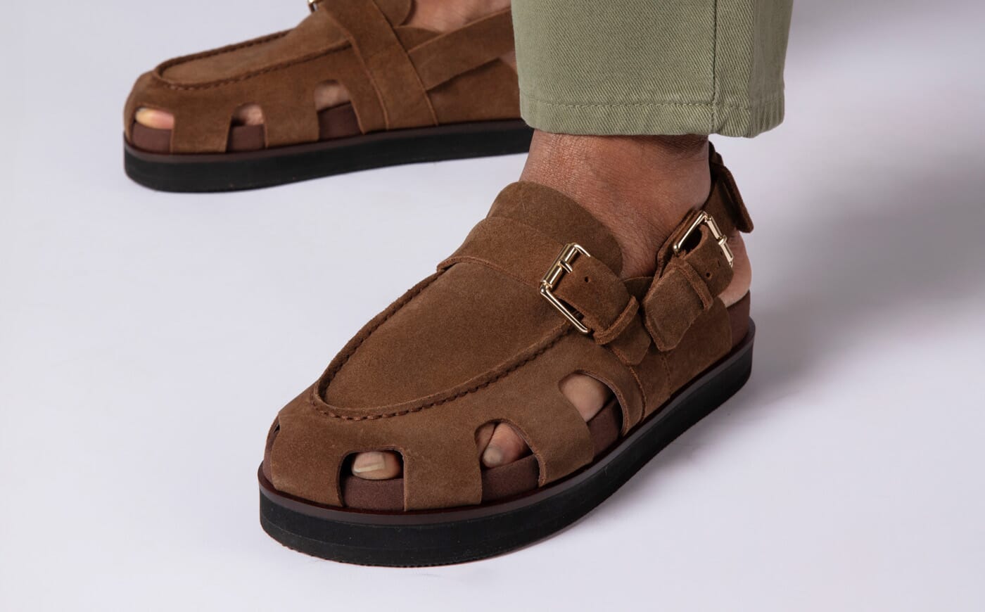 Men\'s Grenson Brown Suede Buckle Loafers Raleigh | Mens Loafers in Brown Suede | Grenson main image 3