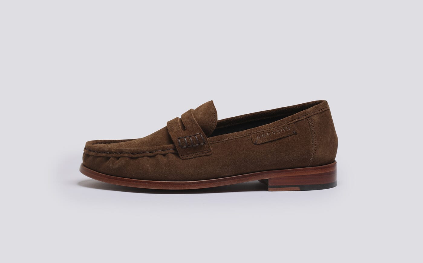 Susanna | Womens Moccasin Loafers in Toffee Suede on Leather Sole