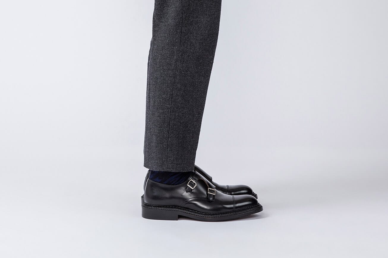 Grenson monk shoes top