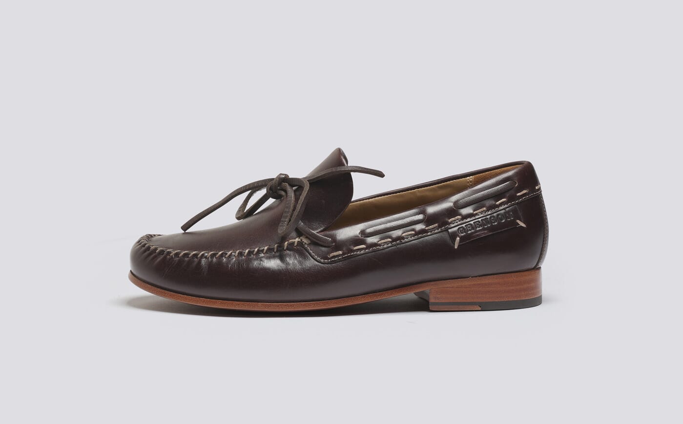 Melody | Women's Moccasin in Brown Waxed Pull-Up Leather on
