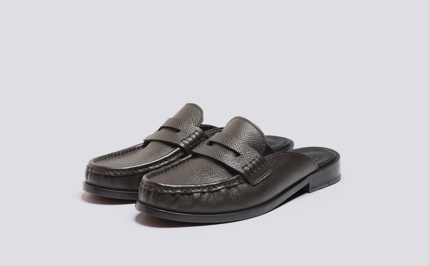 Maggie | Women's Leather Mule Slider with Moccasin Upper on