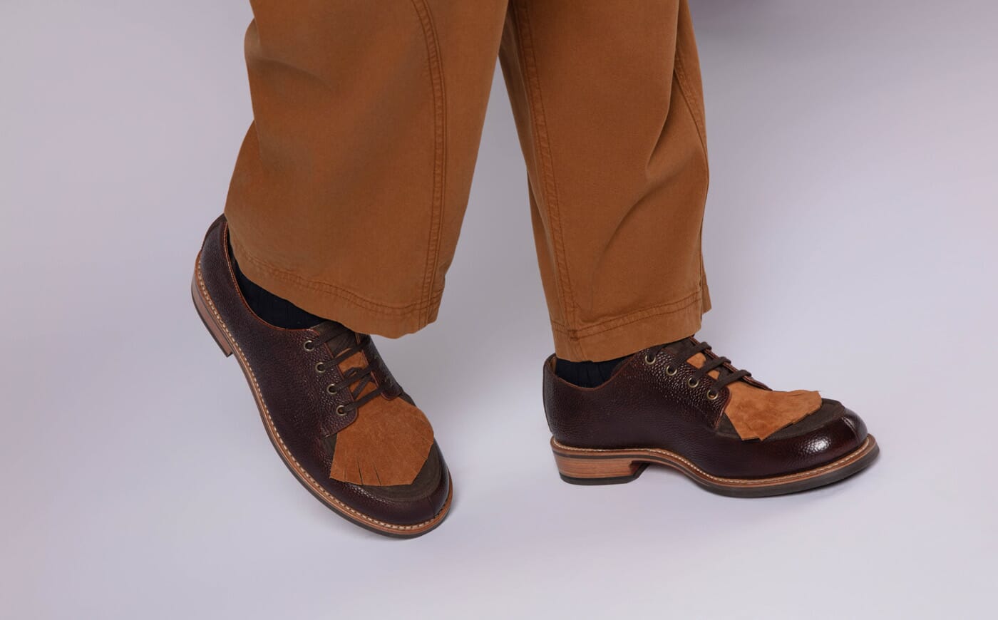 Eric | Mens Derby in Dark Brown Grain Leather | Grenson
