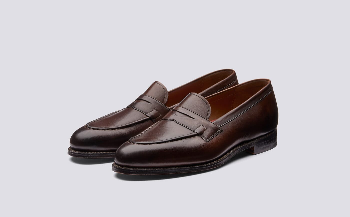 Lloyd | Mens Loafers in Dark Brown Leather | Grenson display picture 1