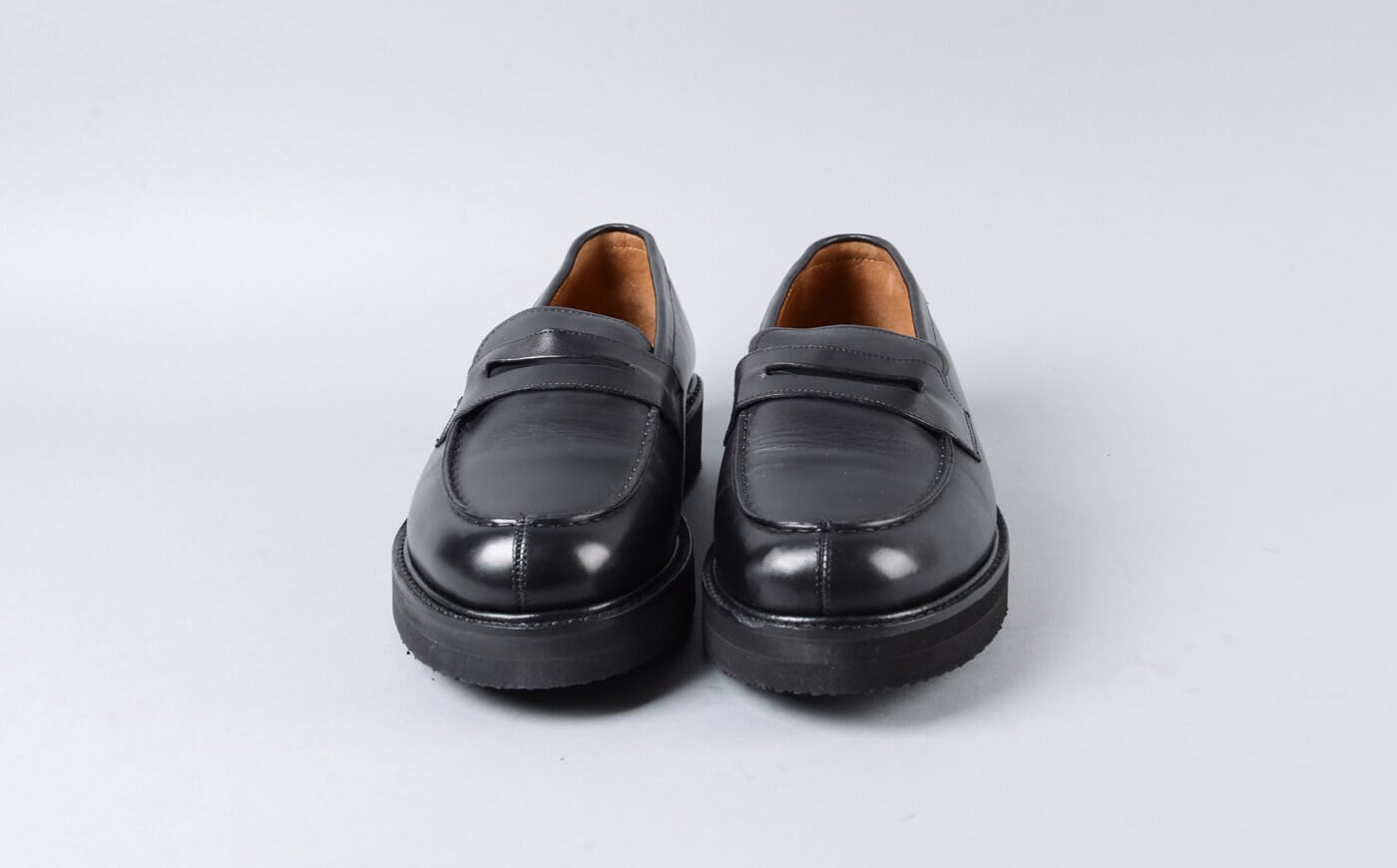 Pre-Worn Peter | Mens Loafers in Black Leather | Grenson display picture 2