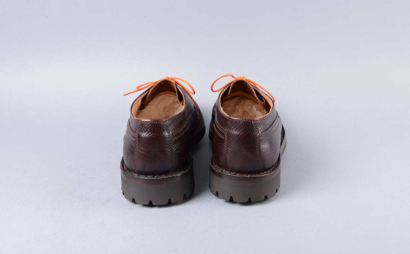 Victor | Refurbished Derby in Brown Russia Grain Leather with a