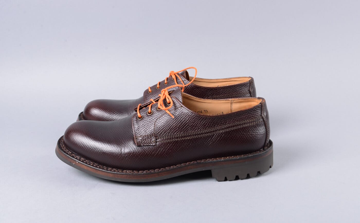 Victor | Refurbished Derby in Brown Russia Grain Leather with a