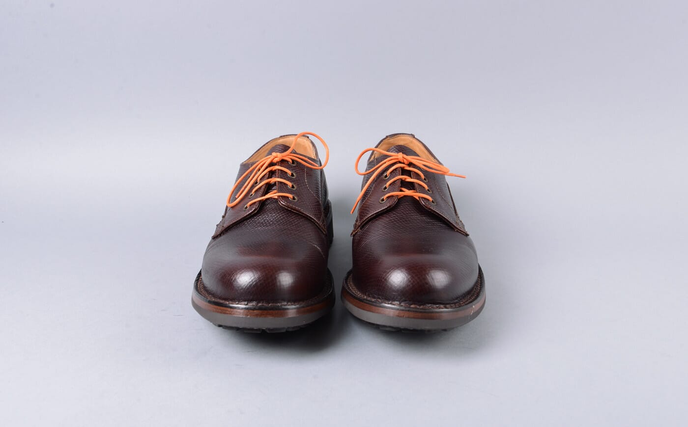 Victor | Refurbished Derby in Brown Russia Grain Leather with a