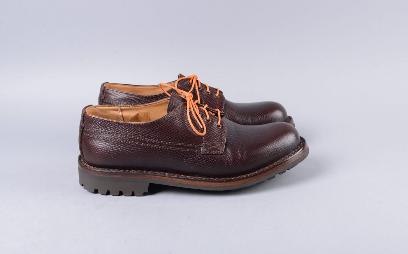 Victor | Refurbished Derby in Brown Russia Grain Leather with a