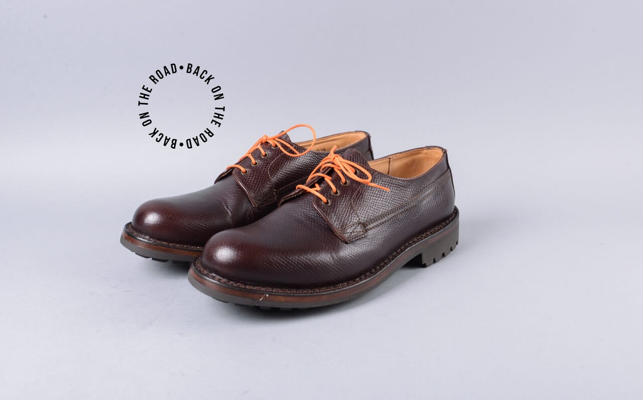 Victor | Refurbished Derby in Brown Russia Grain Leather with a