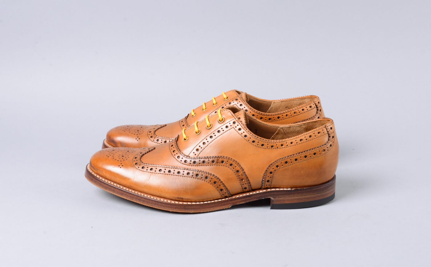 Martha | Refurbished Women's Tan Brogue on Leather Sole | Grenson