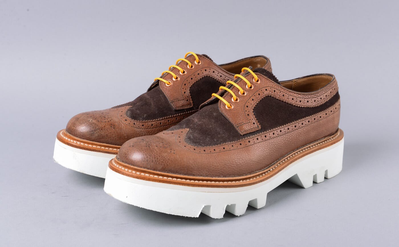 GRENSON Sid Brown Leather Brogue Wingtip Oxfords Shoes 5190 285 Mens Size 7.5 G Sid | Refurbished Men main image 2