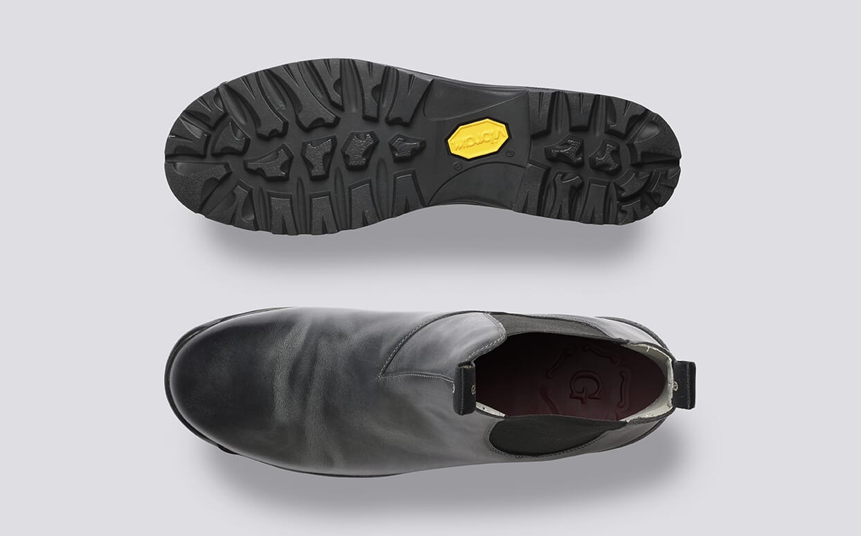 Sneaker 94 | Men's Black Waterproof Chelsea Boots | Grenson