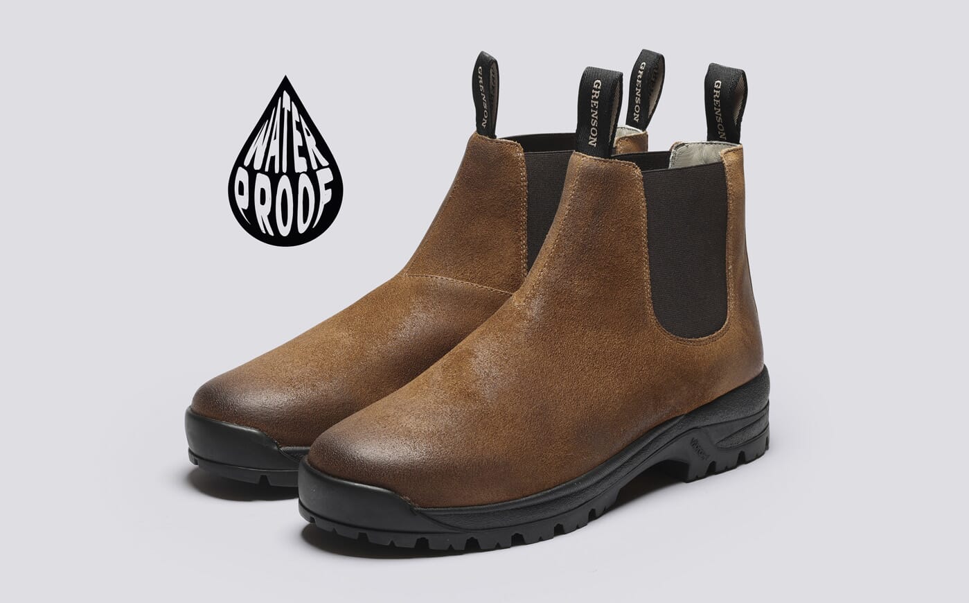 Sneaker 94 | Men's Waterproof Suede Chelsea Boots | Grenson